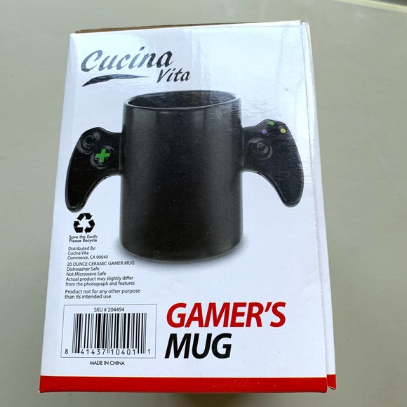 Cucina Vita 20 Oz Ounce Gamer's Mug Level Cleared Controller Gamer Nerd Geek NEW - Picture 6 of 9